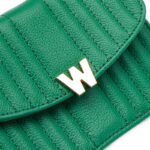 Wolf Mimi Mini Forest Green Bag with Wristlet & Lanyard - Image 8