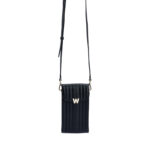 Wolf Mimi Black Phone Case with Wristlet & Lanyard