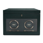 Wolf Green British Racing Double Watch Winder with Storage