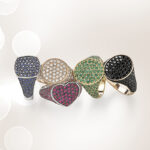 Oro Trend Pavé Tsavorite Oval Chevalier Ring - Image 2