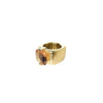 Pitti e Sisi Cognac Quartz Gold Ring