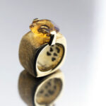 Pitti e Sisi Cognac Quartz Gold Ring - Image 3