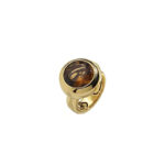 Pitti e Sisi Smoky Quartz Round Gold Ring