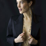 Pitti e Sisi Three Smoky-Cognac Quartz Stones Gold Ring - Image 4