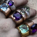 Pitti e Sisi Violet Quartz Rose Ring - Image 8