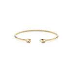 Gucci GG Running Gold Bangle Bracelet