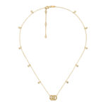 Gucci GG Running Diamonds Gold Necklace - Image 2