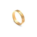 Gucci Icon Yellow Gold Thin Band Ring