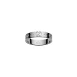 Gucci Icon White Gold Thin Band Ring - Image 2