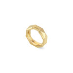 Gucci Link to Love Studded Gold Ring
