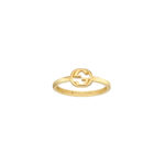 Gucci Interlocking G Motif Yellow Gold Ring - Image 2