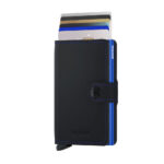 Secrid Miniwallet Matte Black & Blue - Image 2