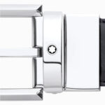 Montblanc Horseshoe Buckle Black-Brown Reversible Leather Belt 30mm - Image 3