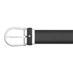 Montblanc Horseshoe Buckle Gray Leather Belt 35mm - Image 2