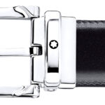 Montblanc Black Leather Belt 30mm - Image 3