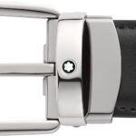 Montblanc Horseshoe Buckle Black-Brown Reversible Leather Belt 30mm - Image 4