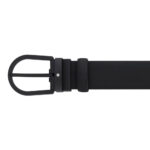 Montblanc Horseshoe Buckle Black Leather Belt 35mm - Image 2