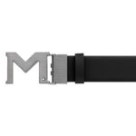 Montblanc M Buckle Black Leather Belt 35mm - Image 2