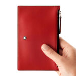 Montblanc Meisterstück Red Leather Zipped Card Holder - Image 4