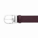Montblanc Horseshoe Buckle Black-Mosto Reversible Leather Belt 35mm - Image 3