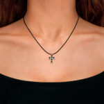 Very Gavello Tetris Black Rose Gold Pendant - Image 2