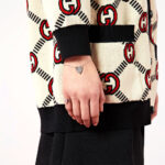 Gucci Trademark Heart Pendant Silver Bracelet - Image 3