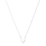 Gucci Trademark Heart Pendant Silver Necklace