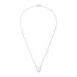 Gucci Trademark Heart Pendant Silver Necklace - Image 2