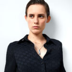 Gucci Tag Diagonal Interlocking G Silver Necklace - Image 3