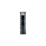 Gucci Black Enamel Interlocking Silver Ring - Image 3