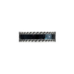 Gucci Black Enamel Interlocking Silver Ring - Image 4