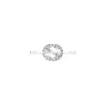 Gucci Interlocking Diamond White Gold Ring - Image 2