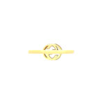 Gucci Interlocking G with Diamonds Yellow Gold Ring - Image 3