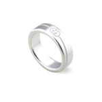 Gucci Light Diagonal Interlocking G Silver Ring