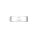 Gucci Light Diagonal Interlocking G Silver Ring - Image 4