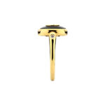 Gucci Interlocking Black Yellow Gold 18k Ring - Image 4
