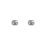 Gucci GG Marmont Double G Silver Stud Earrings