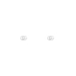 Gucci GG Running White Gold 18k Stud Earrings