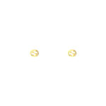 Gucci Interlocking 18k Gold Stud Earrings