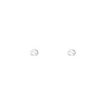 Gucci Interlocking White Gold Stud Earrings