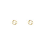Gucci Interlocking Diamonds Yellow Gold Stud Earrings